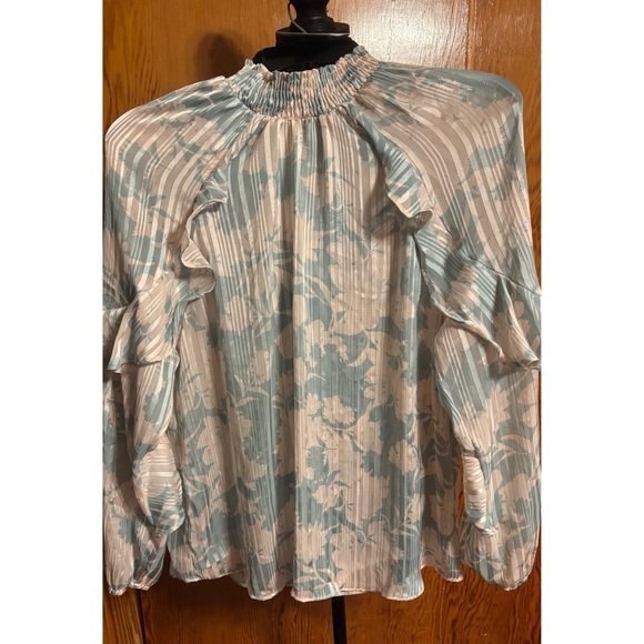 Moa Moa Mint/creme Blouse - Picture 1 of 1
